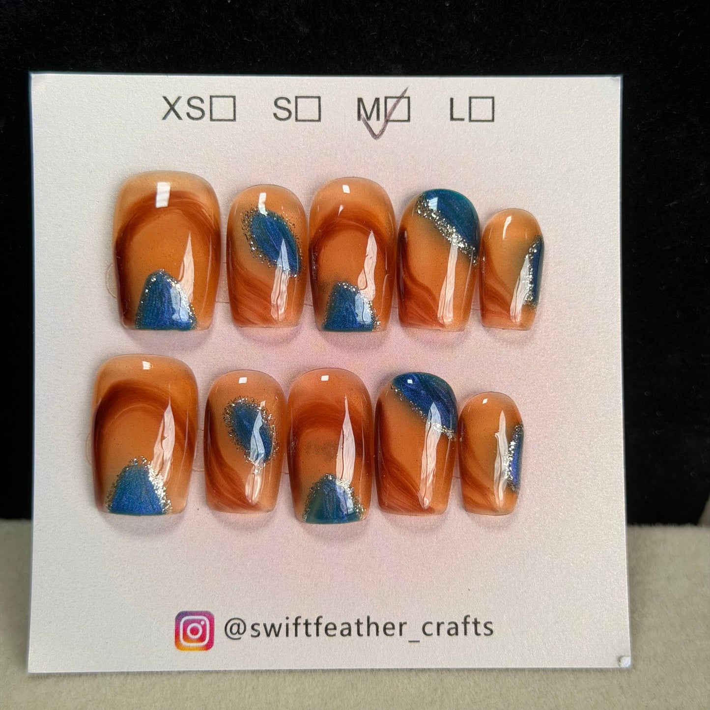 $10 Coffin Nail Set – Size M, Short/Long