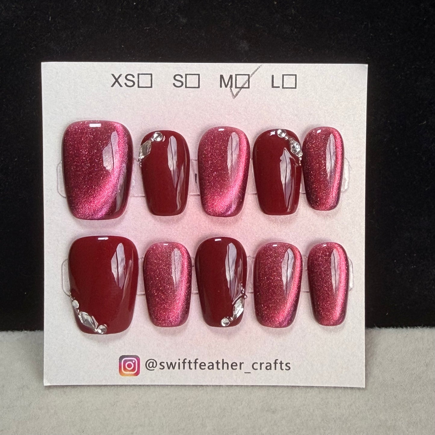 $10 Coffin Nail Set – Size M, Short/Long