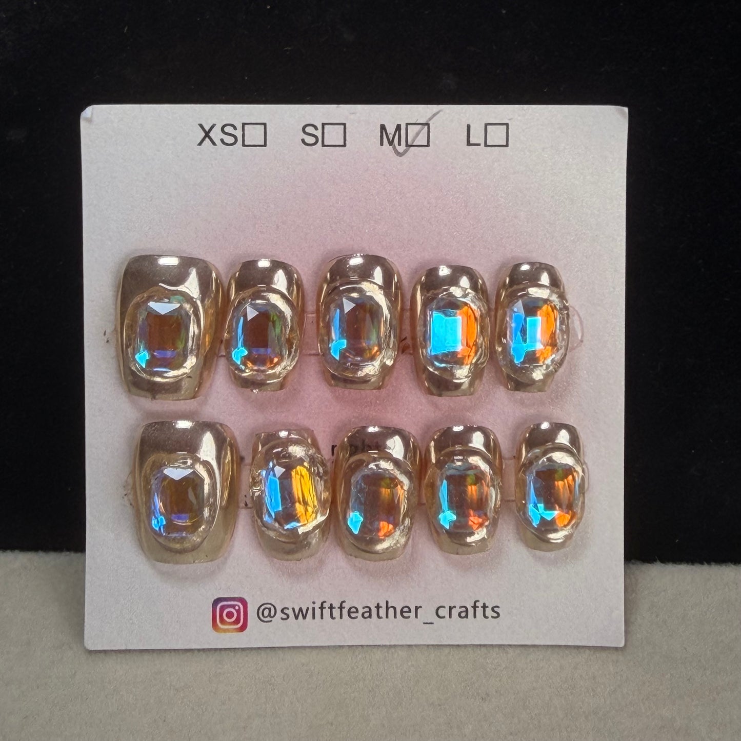 $10 Coffin Nail Set – Size M, Short/Long