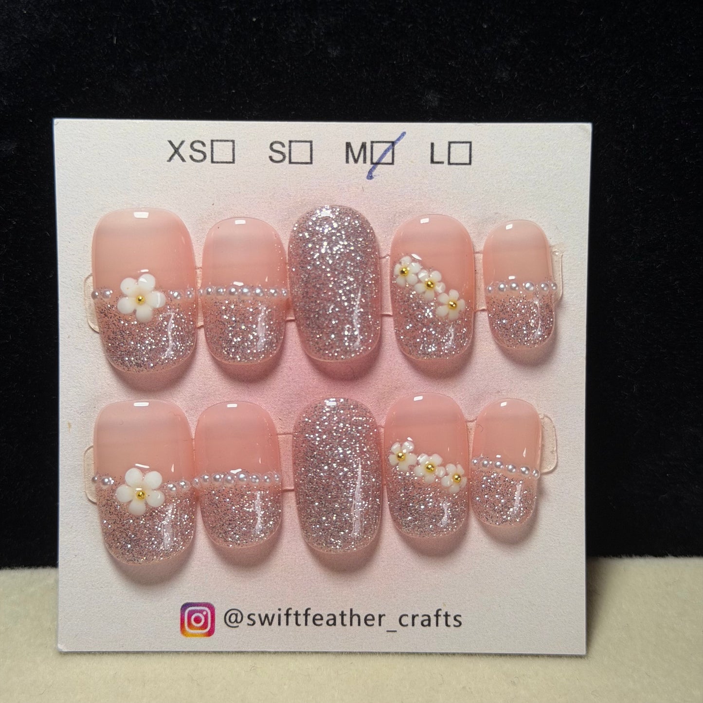 $10 Coffin Nail Set – Size M, Short/Long