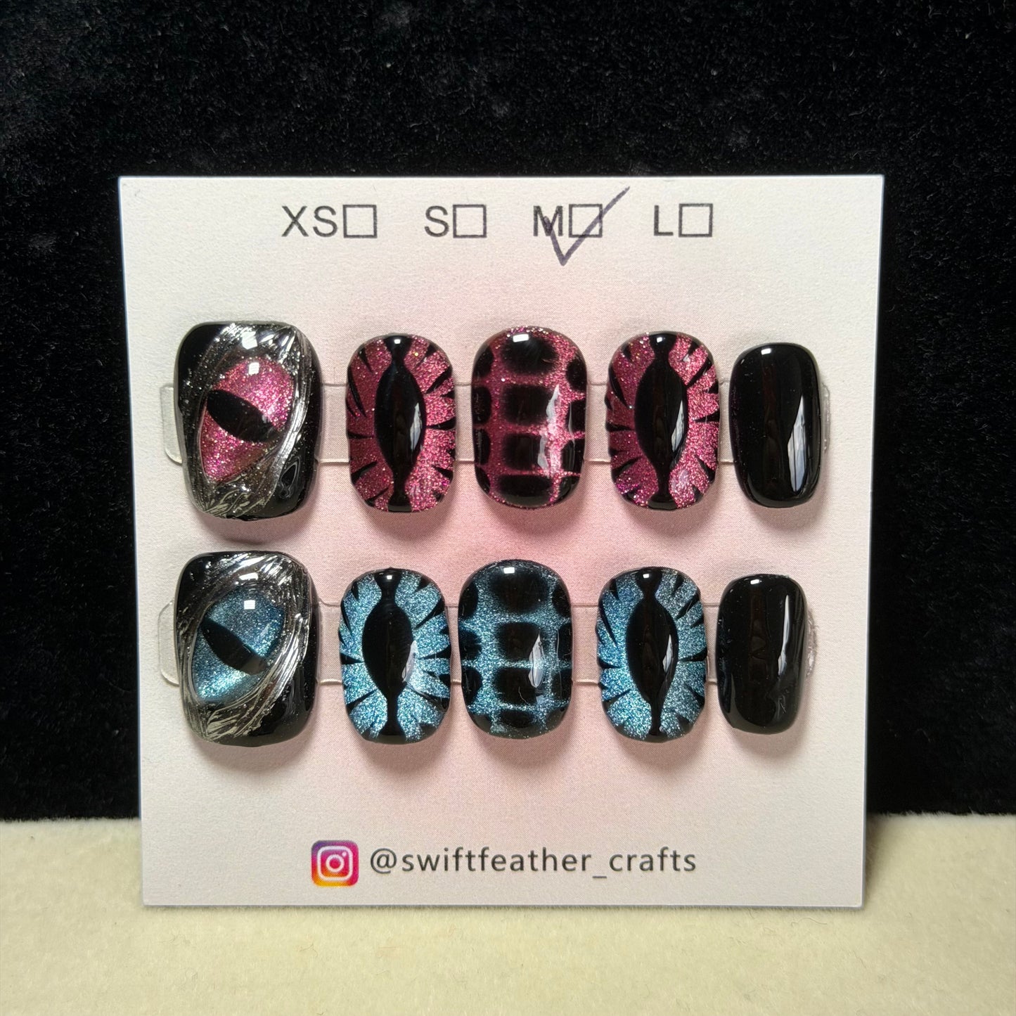 $10 Coffin Nail Set – Size M, Short/Long