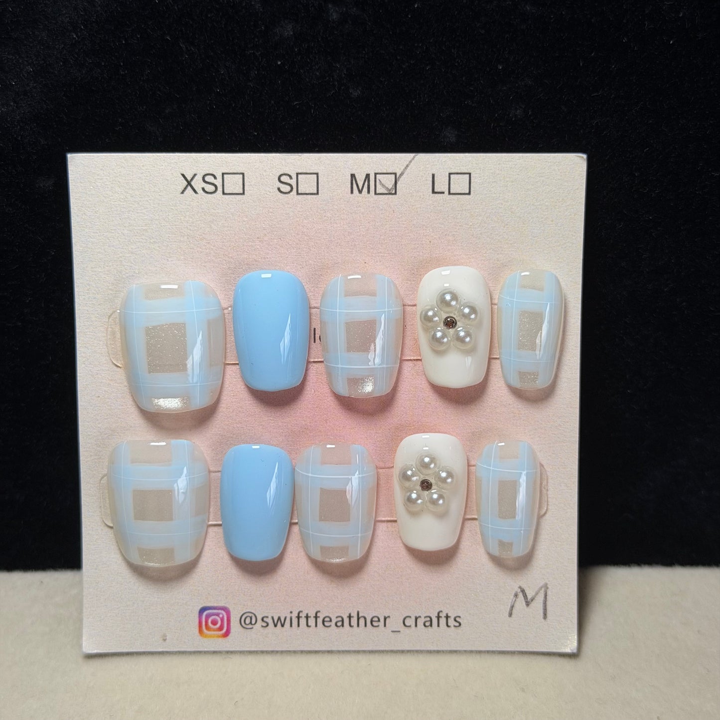 $10 Coffin Nail Set – Size M, Short/Long