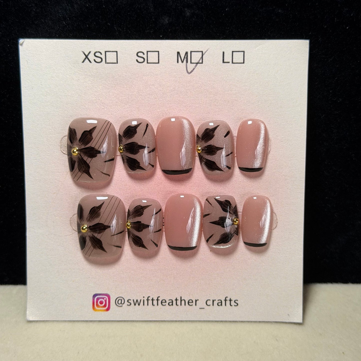 $10 Coffin Nail Set – Size M, Short/Long
