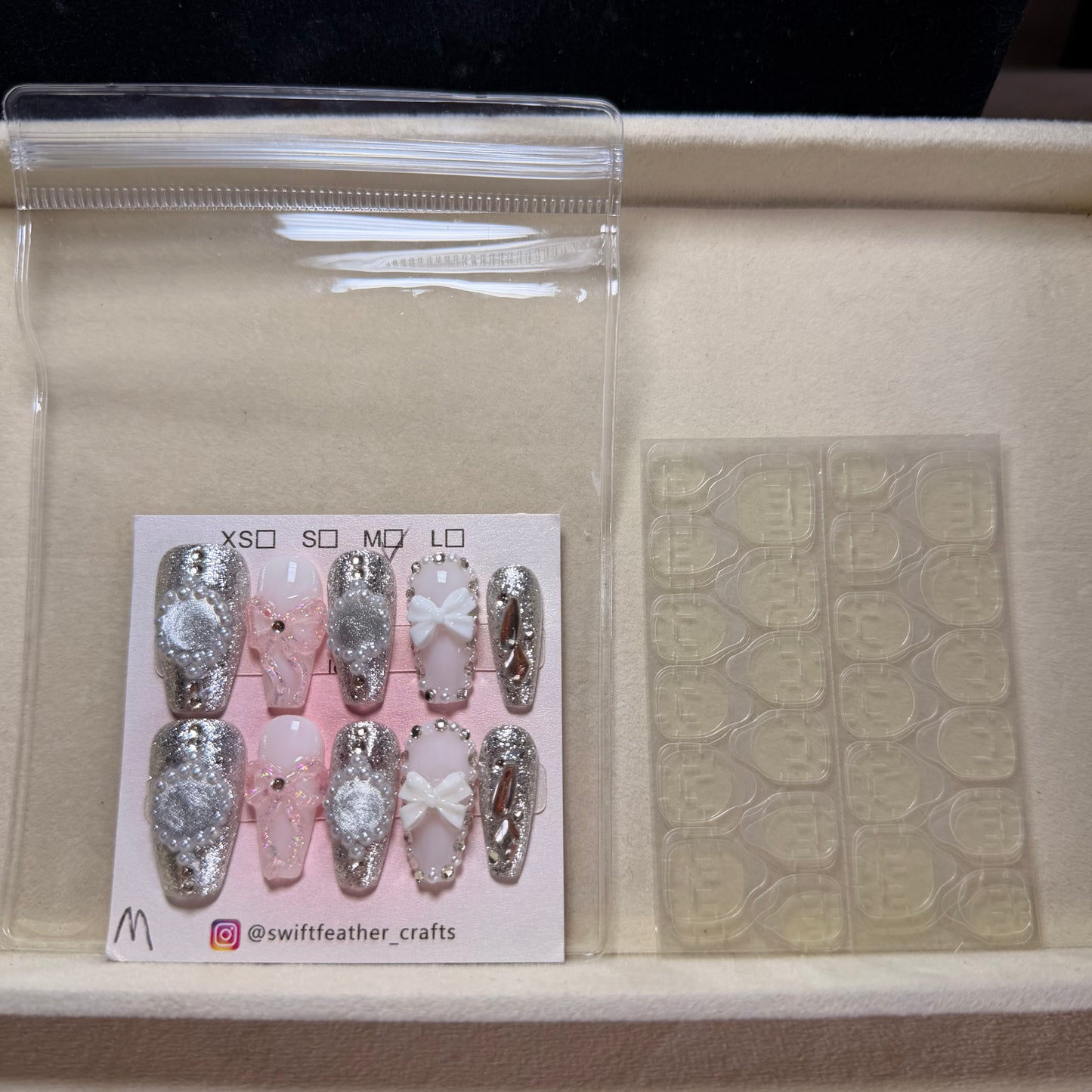 $10 Coffin Nail Set – Size M, Short/Long